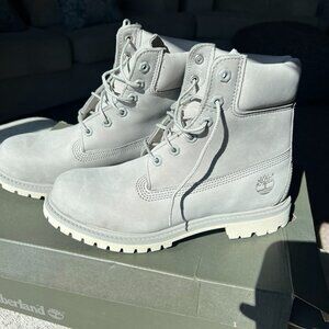 Timberland Boots, Light Gray